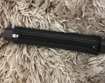 Custom made zip on leatherette handle covers for the bugaboo bee