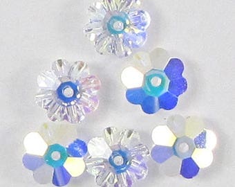 6 8mm Swarovski crystal 3700 margarita crystal AB 18162