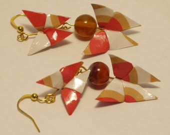 Origami butterfly earrings