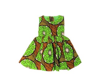 African Print Toddler Dress, Ankara Toddler Dress, Baby Girl Dress, Toddler Girl's Dress, Toddler Clothing, Ready to Ship, Baby Girl Dress