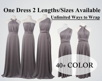 Dark Grey Bridesmaid Dress Long, maxi dress, homecoming dress, infinity dress, casual dress, short dress, velvet dress, maternity dress