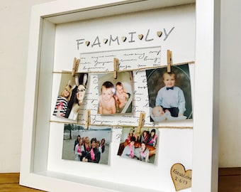 Family Frame, Personalised Family Photo Frame, Family Box Frame, Best Family Gift, Family Gift Frame, Gift for Families, Family Box Frame