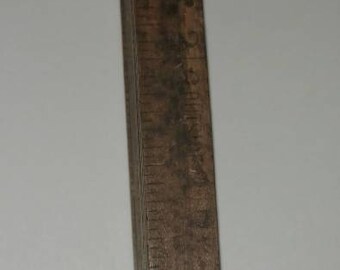 Vintage Interlox Master slide Wooden Ruler . 68 inches