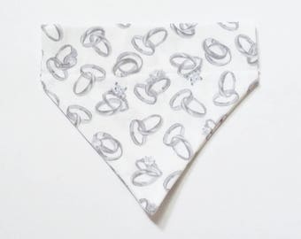Dog Wedding Bandana Cat Wedding Bandanna Neckerchief Dog Wedding Collar Accessories Dog Wedding Outfit Costume Bow Tie Tie Wedding Rings