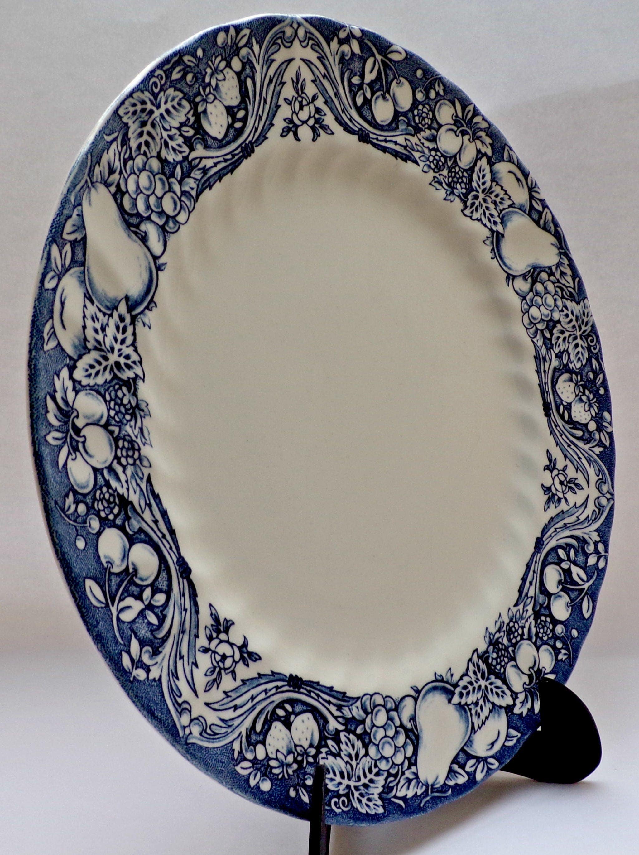 Churchill English Tableware & Vintage Dinner Plate Blue And White The