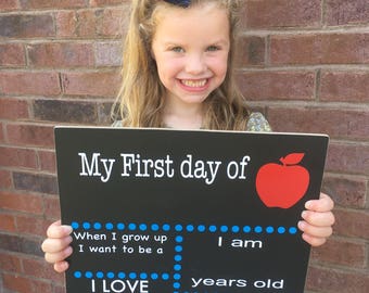 First Day of School Chalkboard - First Day of School Sign - First Day of School - First Day of School Chalkboard Sign - Back To School Sign