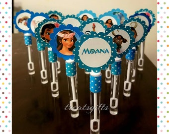Moana Birthday - Moana party favors - Moana Mini bubble wands - Moana party ideas - Moana - Moana party supplyes - Moana goodie bags Qty 15