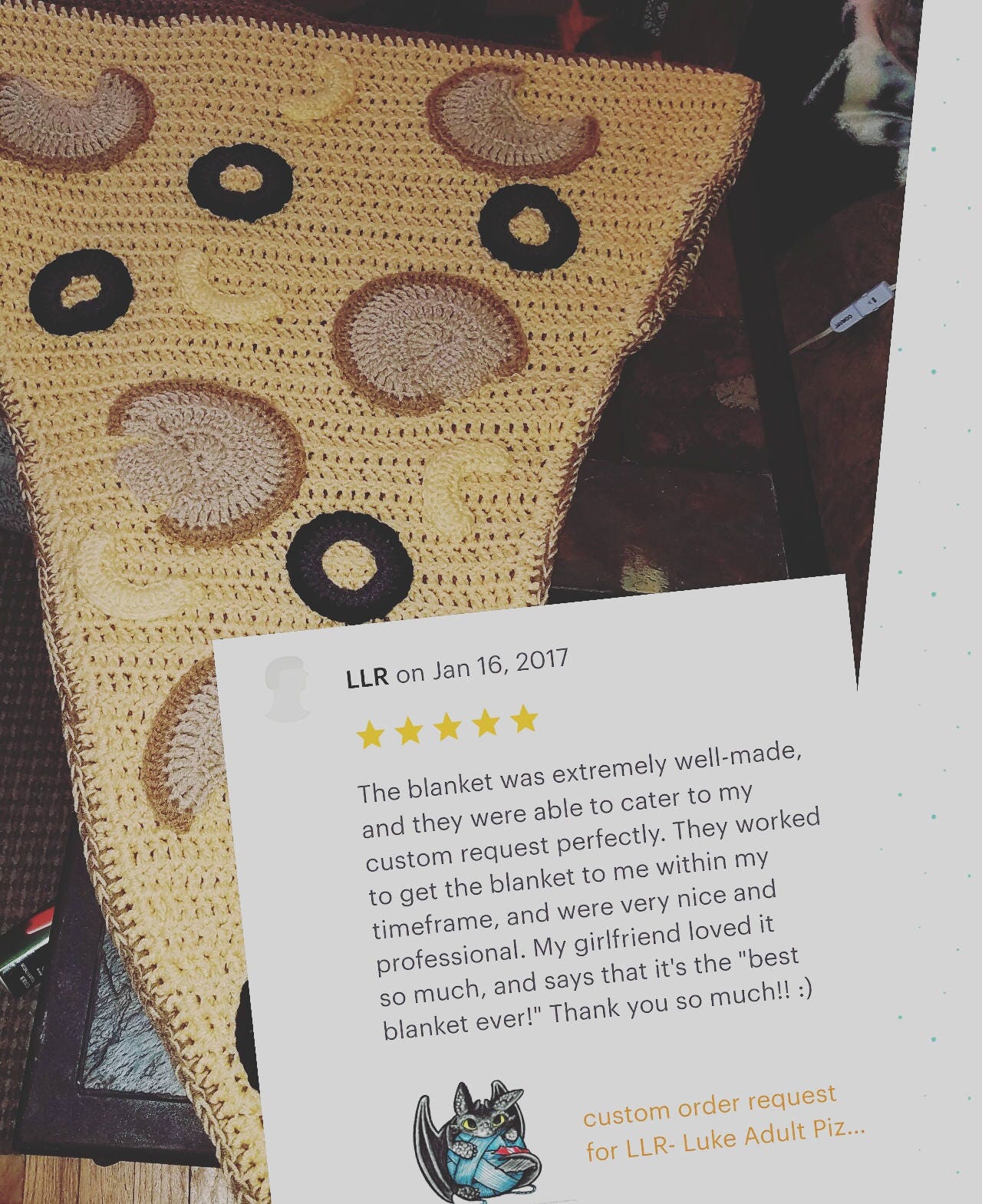Crochet Pizza Blanket Sleeping Bag Pizza Cocoon Food