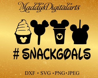 Disney Snack Goals ,Disney Clip art, Silhouette svg, Cutting File, heat transfer vinyl