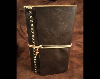 Large Faux Leather Journal or Sketchbook - Brown