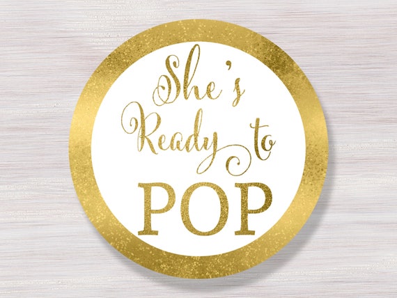 Shes Ready to pop stickers Ready to pop tags Cupcake