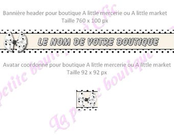 2 header and avatar for Etsy Shop banner