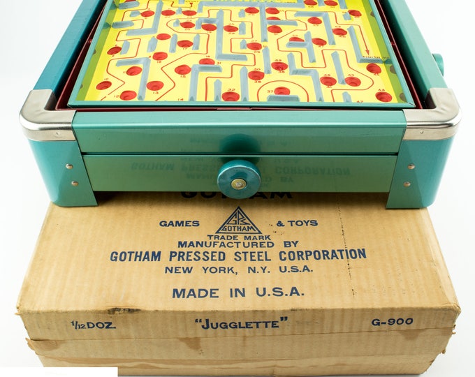 Vintage Pressed Steel Toy | Labyrinth Marble Game | Jugglette G-900 | Gotham Games
