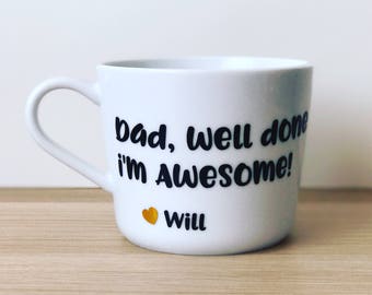 Fathers Day Mug | Personalised Mug | Father's Day Gift | Dad mug | Son