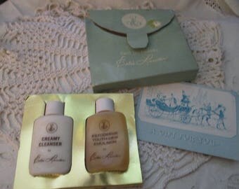 Estee Lauder Youth Dew Ladies Toiletries Travel Set, Cleanser and Emulsion (1950s)