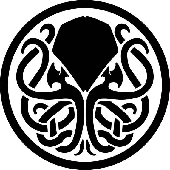 Cthulhu Mythos symbol vinyl sticker decal car caravan laptop