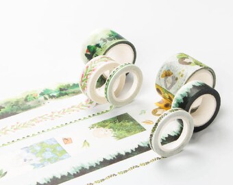 Girls Washi Tape - Green Set