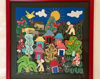 Antique Folk Needlework Art