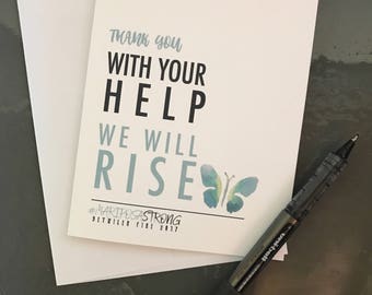 Detwiler Fire - Thank You Cards pack of 5 cards (all proceeds donated to relief fund)