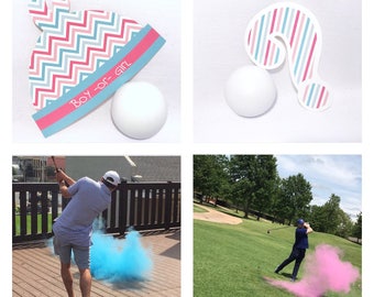 Golf Balls 3 Gender Reveal Golf Ball Gender Reveal Ideas Gender Reveal Golf Balls Gender Reveal Ideas