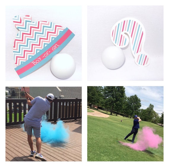 Golf Balls 3 Gender Reveal Golf Ball Gender Reveal Ideas