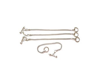 4 bracelets for European 18cm Bracelet Toggle clasp