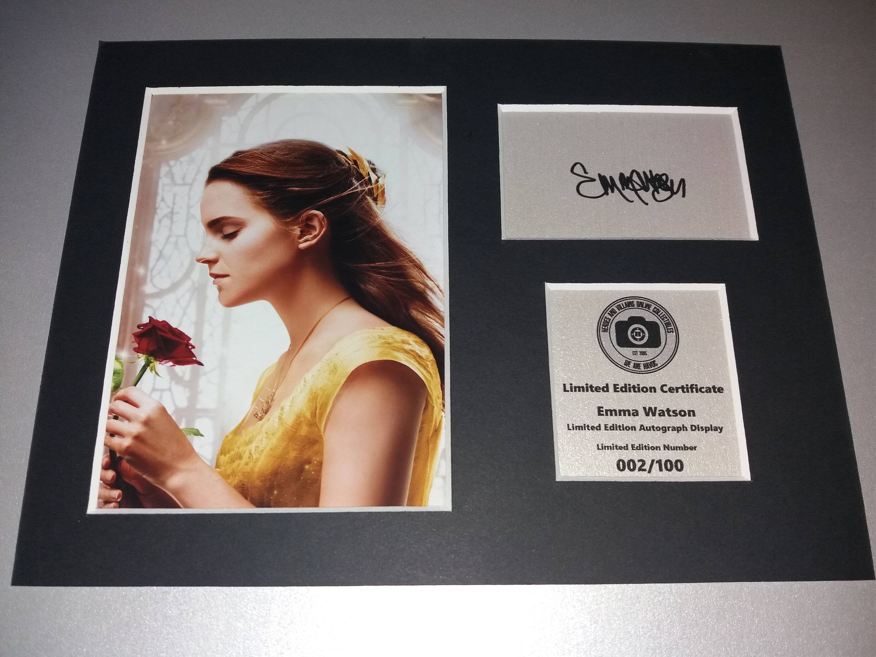 Emma Watson Beauty And The Beast Belle Signed Autograph