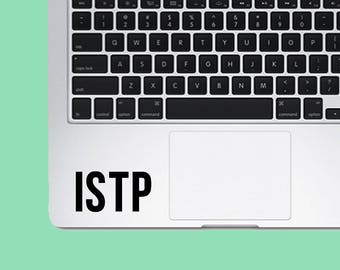 ISTP Decal Sticker - Myer's-Briggs Decal - Laptop Decal - Laptop Sticker - Macbook Sticker - Vinyl Sticker - Car Decal - iPad Decal