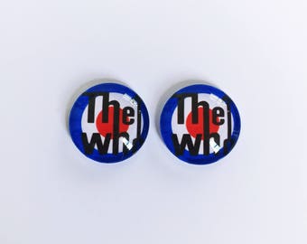 The 'Who' Glass Earring Studs