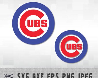 Chicago Cubs SVG PNG Logo Layered Vector Cut File Silhouette Studio Cameo Cricut Design Template Stencil Vinyl Decal Heat Transfer Iron on