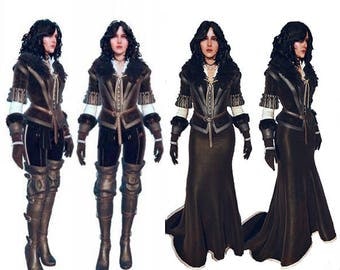 Yennefer game cosplay costume The Witcher 3