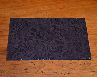 Coupon of leather genuine purple calf (8812031)