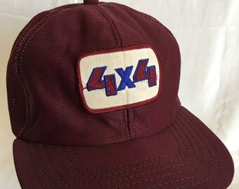 Vintage Four-wheel drive cap hat-4 x4-