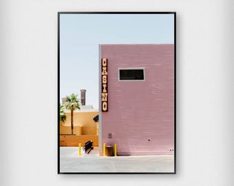 Las Vegas Print | Photography | Pink - Blue | Vegas - Casino - Poster