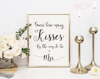 This is a graphic of Lucrative How Many Kisses for the Soon to Be Mrs Free Printable It is an image of Lucrative How Many Kisses for the Soon to Be Mrs Free Printable
