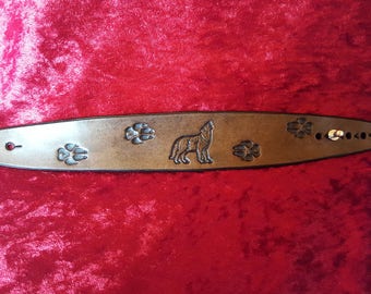 Vegetable tanned leather strap