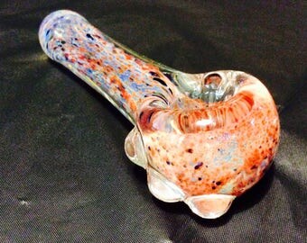 North Star Ruby,Periwinkle,Onyx Frit Pyrex Glass Smoking Pipe
