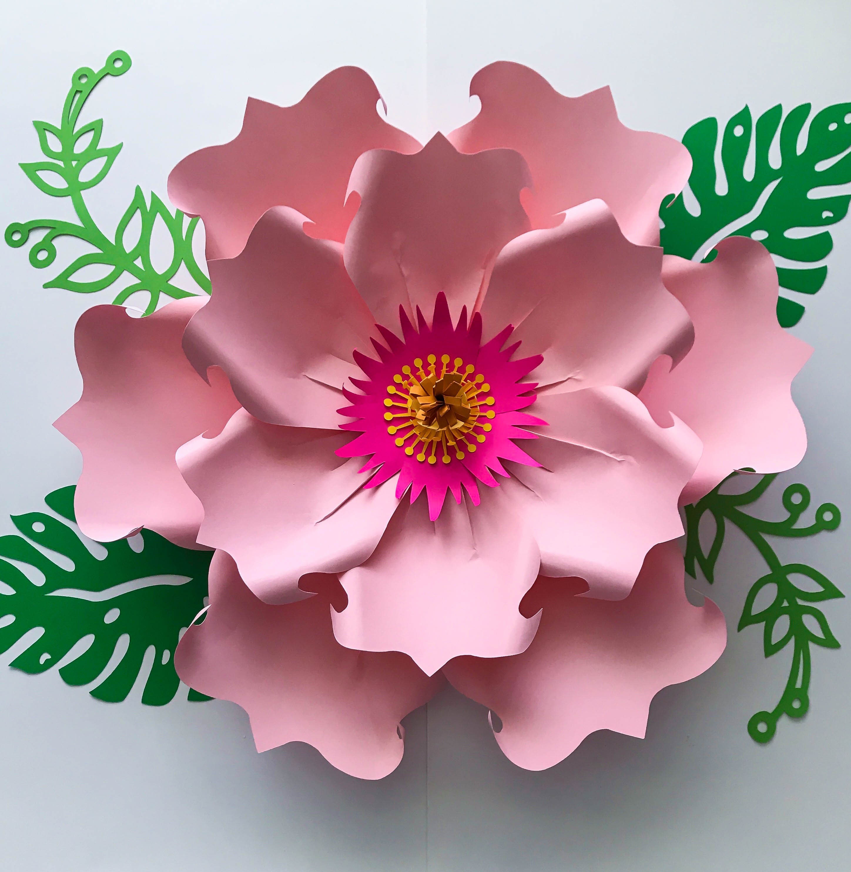 Download PDF Petal #71 Paper Flower Template DIGITAL Version - The ...