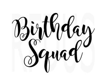 Download Birthday squad | Etsy