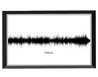Fluffhead Soundwave Print (B/W) - Phish