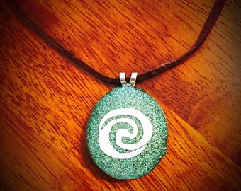 Moana Heart of Te Fiti Tafiti Necklace Pendant Kids Jewelry Gift Handmade