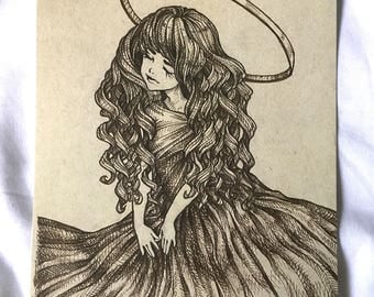 Original Concept "Angel" Illustration - Print