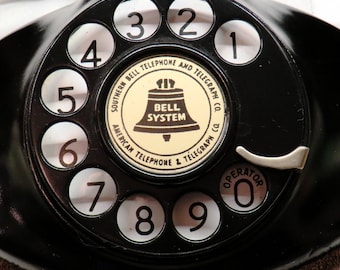 Western Electric Rotary Phone-Model 102-D1-Ovoid Base-Original E1 Handset-#4 Dial!