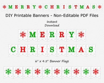 Red green banner | Etsy