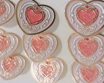 Cute Heart Sailor Moon cosmic heart enamel pin badge