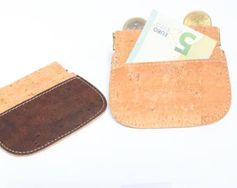 Cork money clip, slim wallet, slim money clip, thin cork wallet
