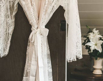 Bridal Lace Robe
