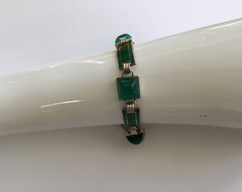 Sterling Guilloche Danish Modern Bracelet