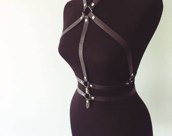 Leather harness Body harness Leather harness belt Sexy