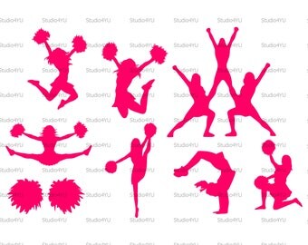 Cheerleader svg Cheer svg Cheerleading svg Football Basketball Baseball svg files for cricut svg for silhouette vector cut files svg dxf